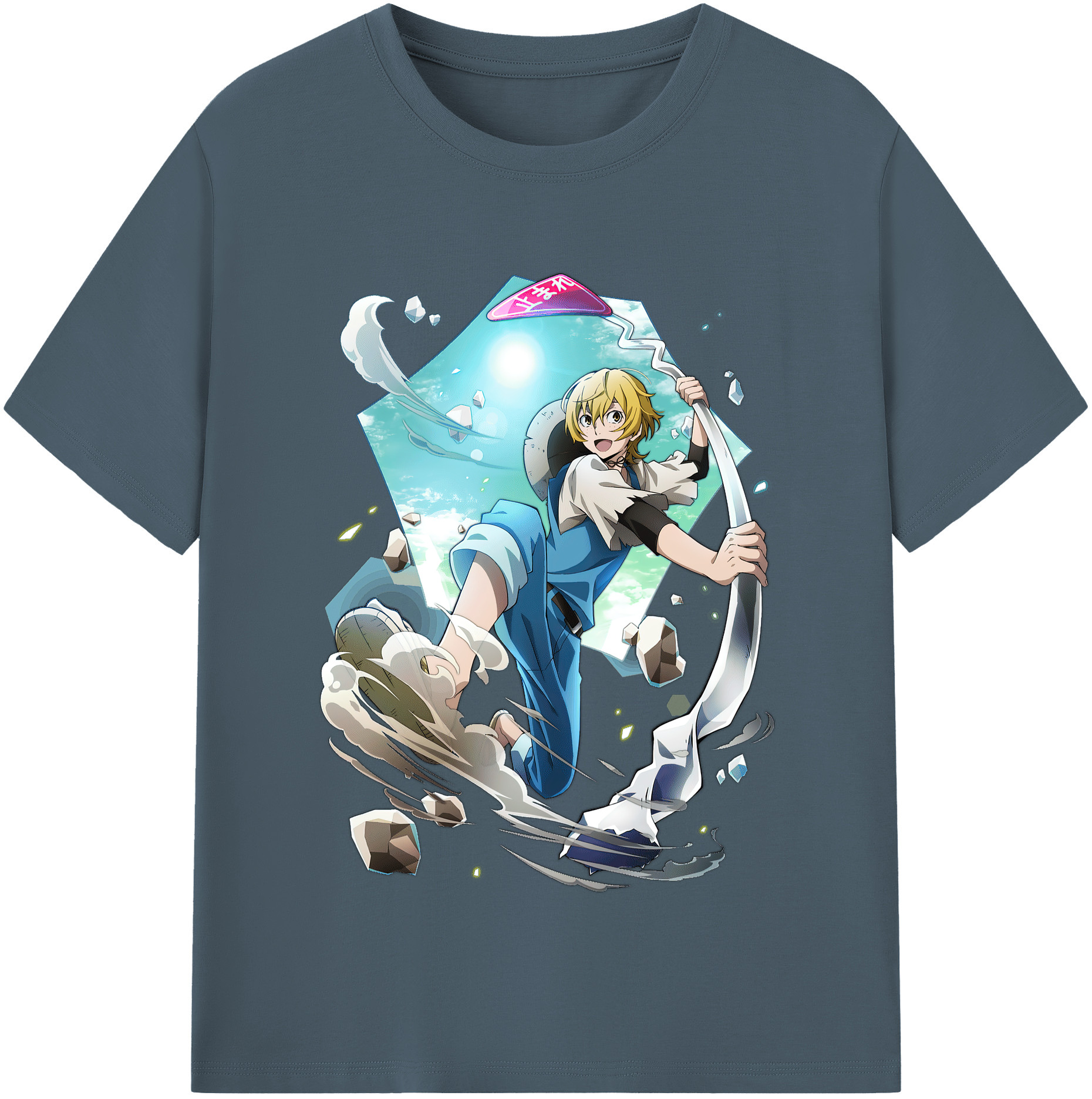 （画像用） 文豪ストレイドッグス Bungo Stray Dogs 綿100％半袖Tシャツ（フロントプリント）